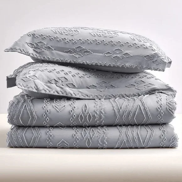 New Comforter Set - Boho Bedding Set, Light Grey Soft Fashion Luxury Bed…